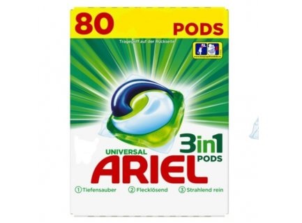 Ariel 3v1 Univerzální gelové kapsle 80 ks, 2,43 kg